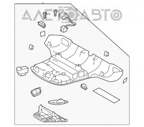 Plafonul de iluminare frontal pentru Subaru Outback 20- sub capac nou OEM original.