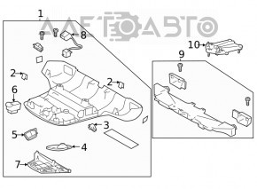 Плафон освещения передний Subaru Outback 20- под люк OEM