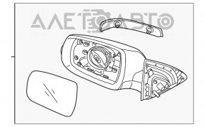 Зеркало боковое левое Kia Sorento 10-15 BSM