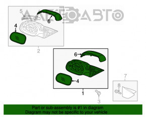 Зеркало боковое левое Kia Soul 14-19