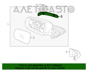 Semnalizator repetitor oglindă stânga Kia Sorento 10-15 nou OEM original