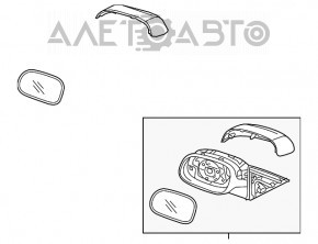 Зеркало боковое правое Kia Soul 14-19