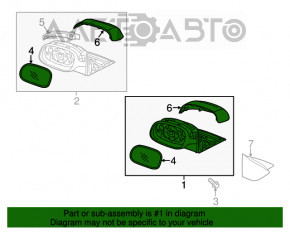 Oglindă laterală dreapta Kia Niro 17-22 HEV, PHEV