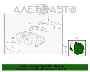 Capac oglindă interioară stânga Hyundai Tucson 16-20