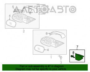 Крышка зеркала внутренняя левая Kia Soul 14-19