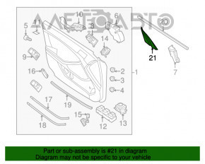 Capac oglindă interioară dreapta Kia Optima 11-15