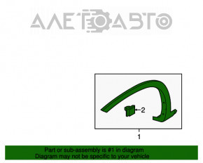 Capacul aripii fata stanga Kia Sorento 10-15 negru