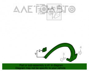 Capacul aripii fata dreapta Kia Sorento 16-20 Sport