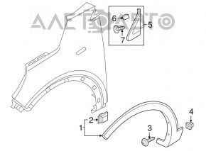 Capacul aripii fata dreapta Kia Sorento 16-20 Sport