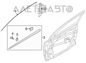 Structura centrala portiera fata dreapta Kia Niro 17-22 noua originala OEM