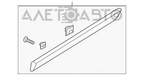 Molura usii central spate stanga Kia Niro 17-22 nou original OEM