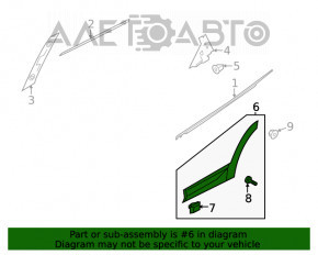 Capac usa inferioara spate stanga Hyundai Santa FE 19-20 crom