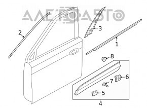 Capac usa spate inferioara dreapta Hyundai Santa FE 19-20 argintiu