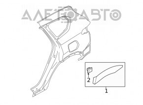 Capacul aripii spate dreapta Hyundai Santa FE 19-20