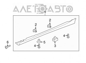 Pragul drept Kia Optima 11-13 hibrid pre-restilizare