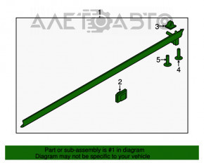 Pragul drept Kia Sorento 16-20 structura