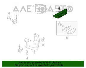 Bara de aripa fata stanga Kia Soul 14-16 pre-restilizare cu semnalizator nou OEM original