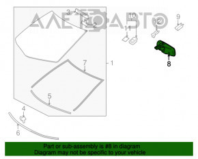 Зеркало внутрисалонное Lexus RX350 RX450h 10-15 с автозатемнением