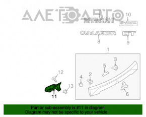 Camera de vizionare spate pentru Mitsubishi Outlander 14-15 pre-restilizare