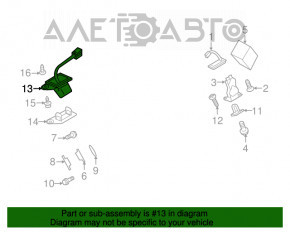 Camera de vizionare spate pentru Mitsubishi Outlander Sport ASX 10-