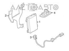 Bluetooth handsfree communication module Mitsubishi Outlander Sport ASX 10-