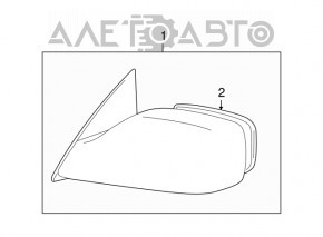 Elementul oglindă dreapta Toyota Avalon 05-12