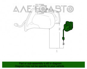 Motorul de reglare a oglinzii stângi pentru Lexus RX330 RX350 RX400h 04-09.