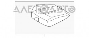 Scaunul șoferului Kia Optima 16- fără airbag, manual, tapițerie neagră