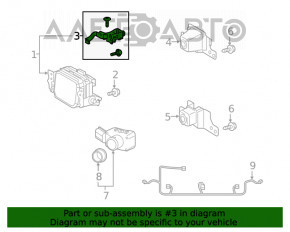 Suportul radarului de croazieră pentru Lexus NX300 NX300h 18-19, nou, original OEM