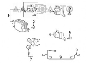 Radarul de croazieră Lexus NX300 NX300h 18-19