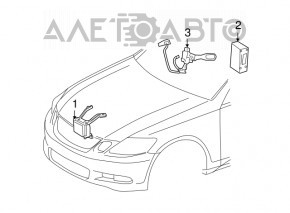 Дистроник Lexus GS300 GS350 GS430 GS450h 06-11 в сборе с кронштейном