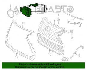 Radarul de croazieră Lexus RX350 RX450h 16-19