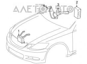 DISTANCE CRUISE CONTROL COMPUTER Lexus GS450h 06-11