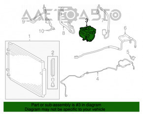 Compresorul de aer condiționat pentru Lexus RX350 10-15