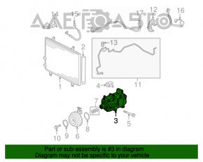 Compresorul de aer condiționat pentru Lexus ES350 07-12