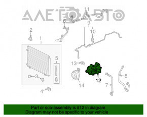 Compresorul de aer condiționat pentru Lexus RX350 10-15