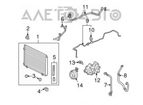 Compresorul de aer condiționat pentru Lexus RX350 10-15