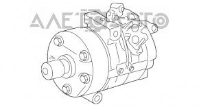 Compresorul de aer condiționat pentru Lexus GX470 03-09