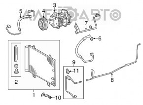 Компрессор кондиционера Lexus IS250 14-20