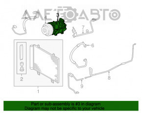 Компрессор кондиционера Lexus RX350 16-22