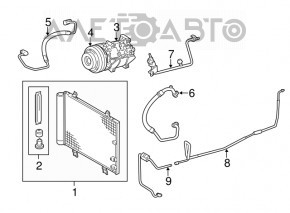 Компрессор кондиционера Lexus RX350 16-22