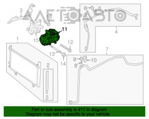 Compresorul de aer condiționat pentru Lexus ES300h 13-18