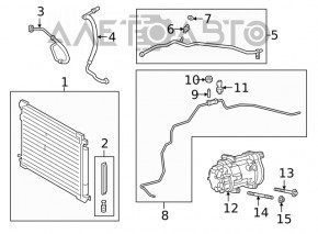 Компрессор кондиционера Toyota Camry v70 18- hybrid