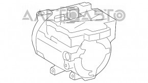 Компрессор кондиционера Toyota Highlander 11-13 hybrid