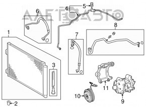 Suport compresor aer condiționat Lexus ES300H 13-18