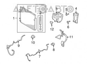 Suport compresor aer condiționat Lexus RX400h 06-09