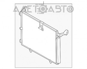 Radiatorul condensatorului de aer condiționat pentru Lexus RX300 98-03, nou, neoriginal, AVA.