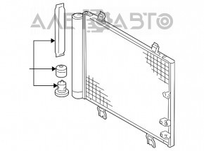 Radiatorul condensatorului de aer condiționat pentru Lexus GS450h 06-11