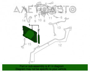 Radiatorul condensatorului de aer condiționat pentru Lexus RX300 RX330 04-06