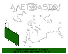 Радиатор кондиционера конденсер Lexus LS460 07-12